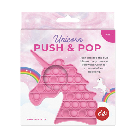 Boxed push and pop sensory toy