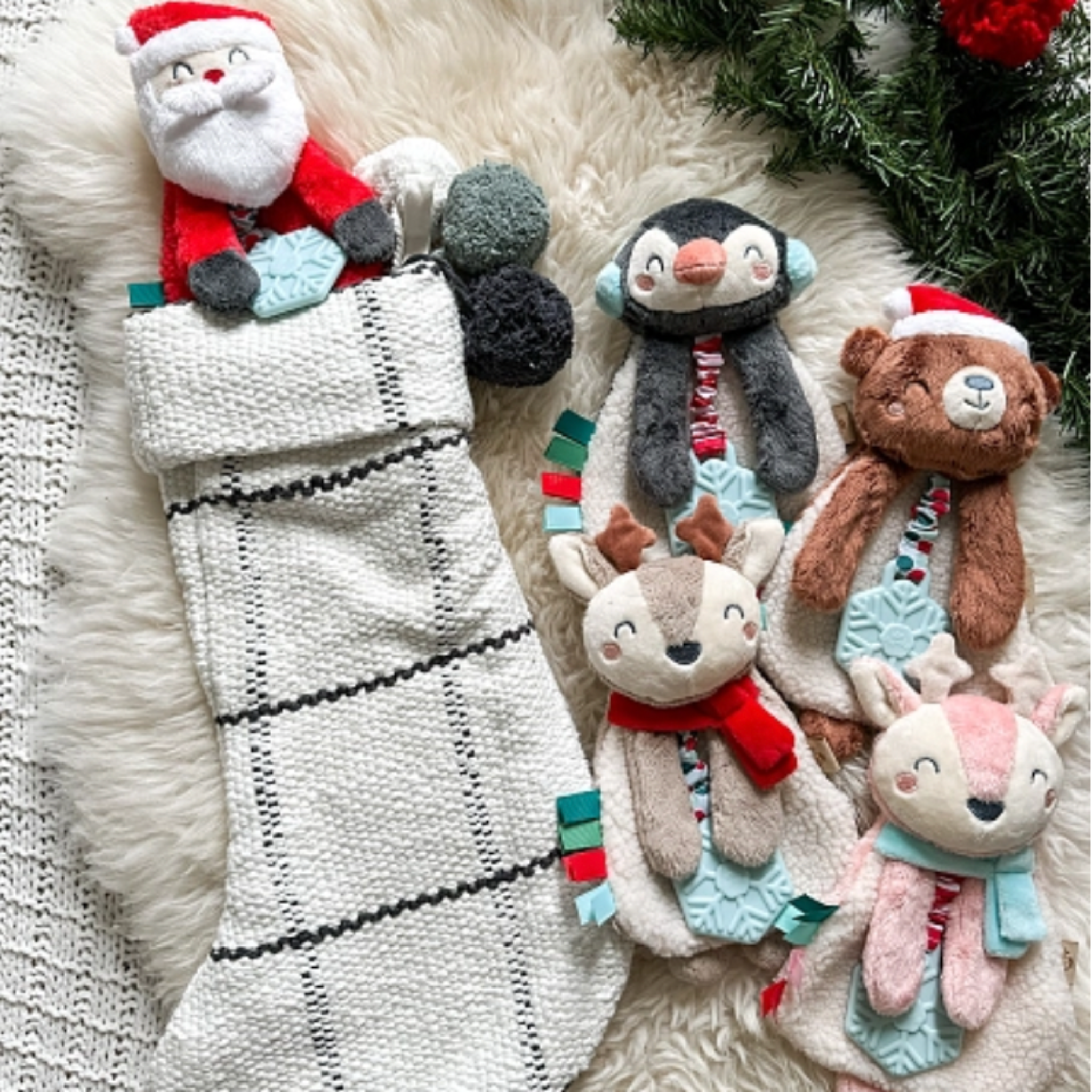 Christmas Itzy Lovey | Plush Toy w/ Teether