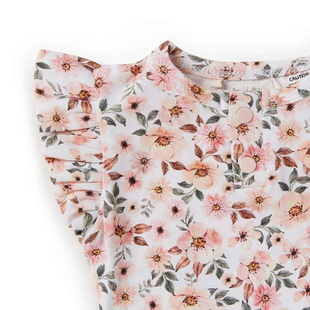 Spring Floral | Organic Short Sleeve Bodysuit
