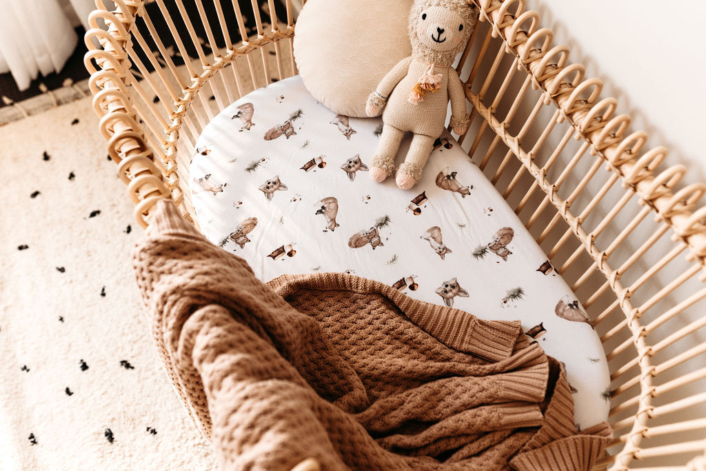 Hazelnut  Diamond Knit Baby Blanket-Snuggle Hunny