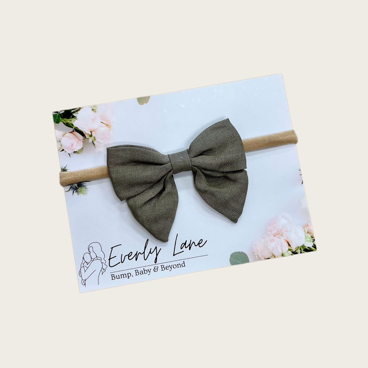 ‘Linen Bow' Headband | Everly Lane