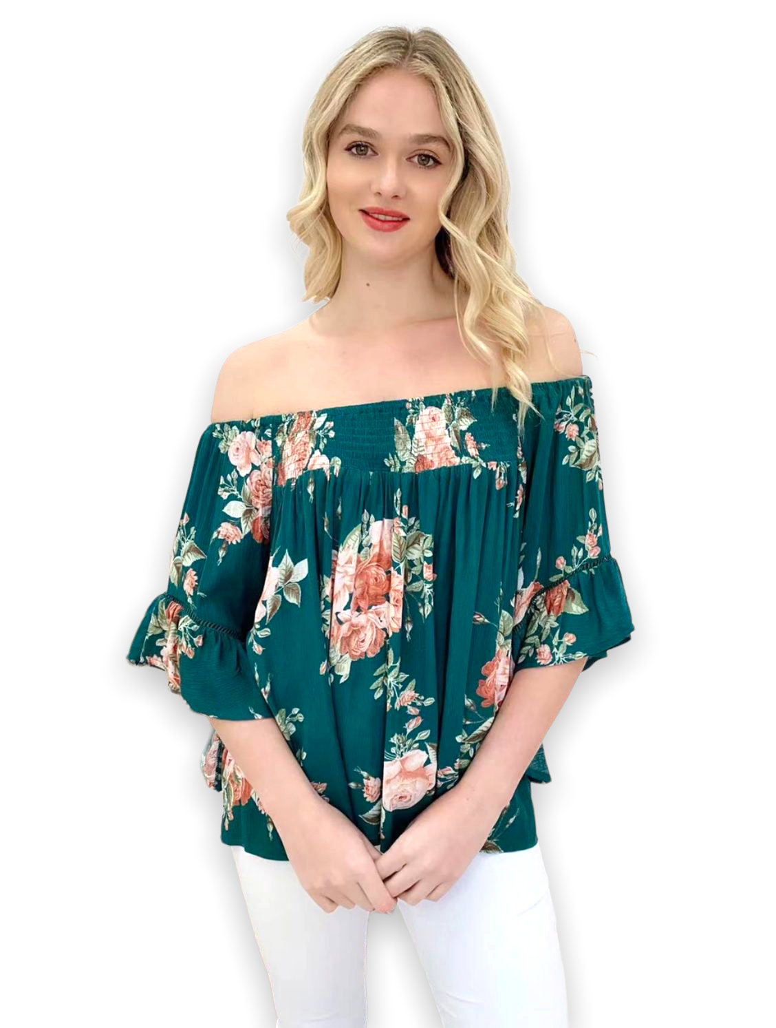 Khloe Top | Jade Floral