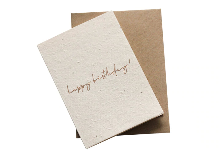 Minimal Birthday | Plantable Card